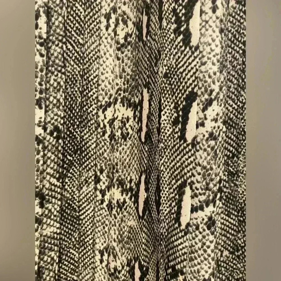 J. Crew Snake Print Pleated Midi Skirt Size 14 NWT - Picture 7 of 9